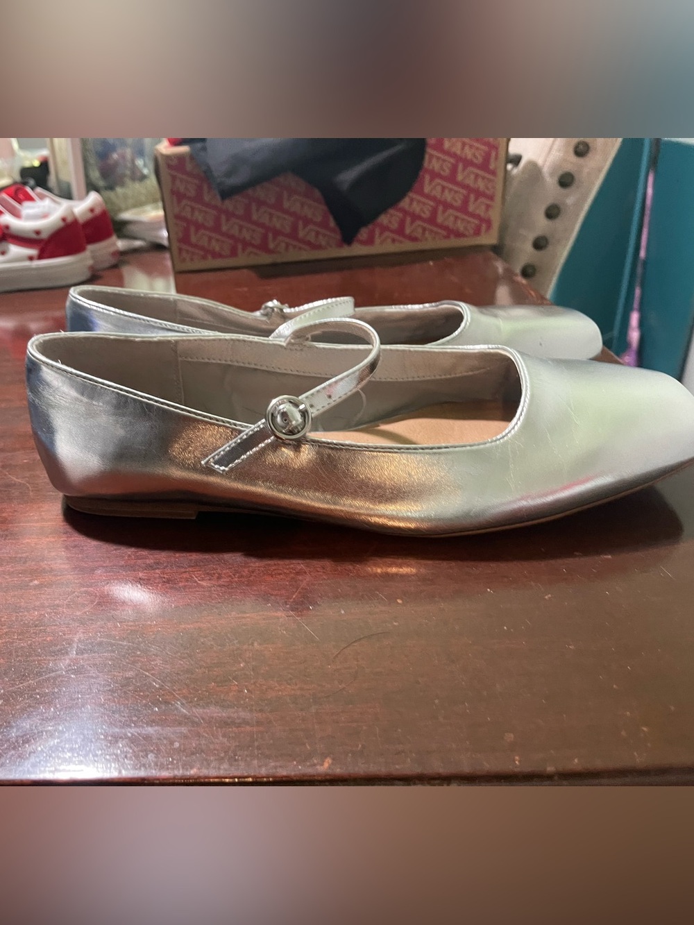 torrid Silver Mary Jane Flats size 12WW